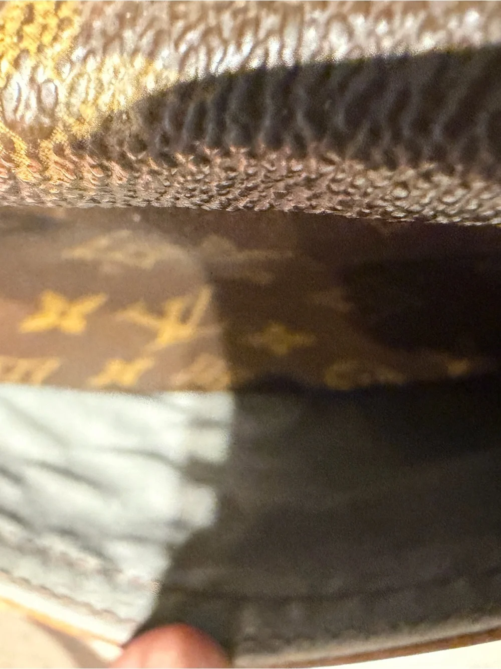 Louis Vuitton Monogram Crossbody Bag in Brown and Tan
